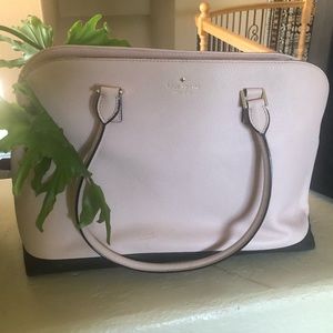 Kate Spade pink/black large title purse